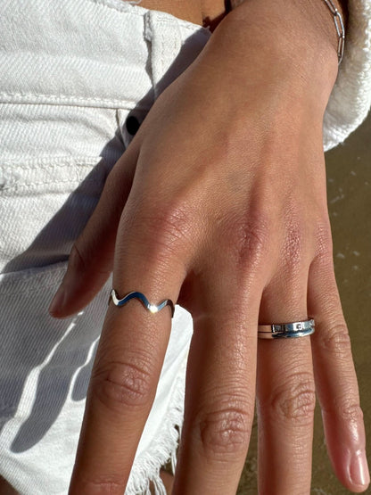 "Flame Peas" Cubic Zirconia Ring - Wyldflower Jewellery