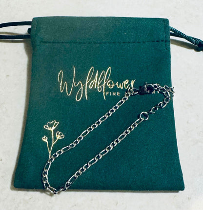 "Lily" Cuban Bracelet - Wyldflower Jewellery
