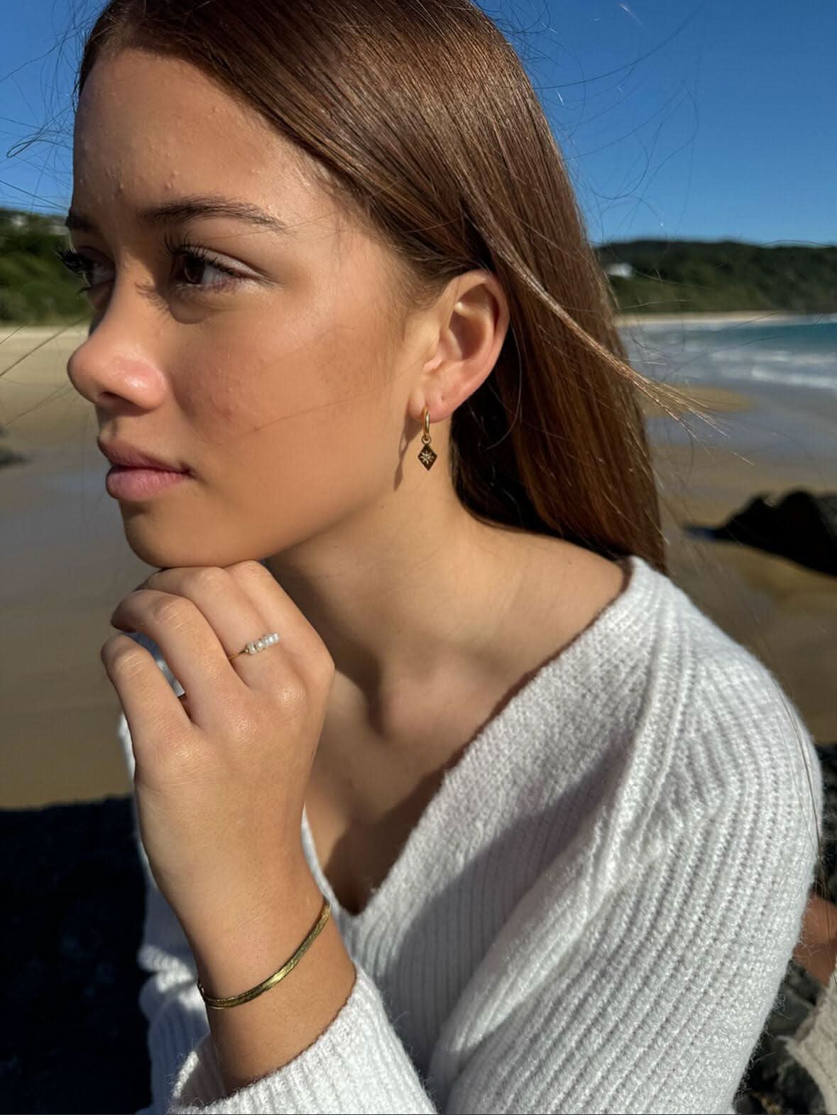 "Shooting Stars" Pendant Earrings - Wyldflower Jewellery