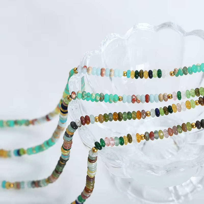 Zinnia Colourful Stone Necklace