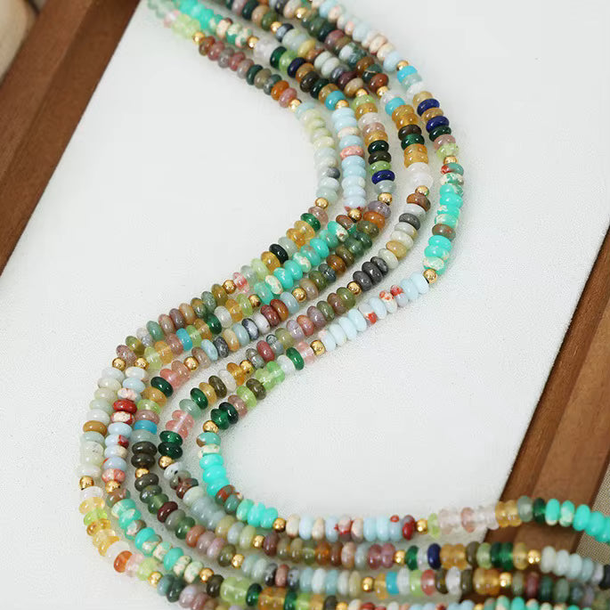 Zinnia Colourful Stone Necklace